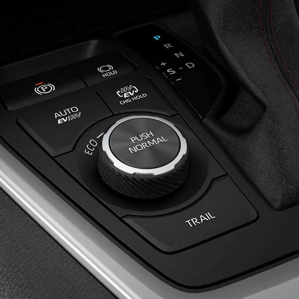 4 tryby pracy układu hybrydowego
EV, Auto EH / HV, HV, ładowanie akumulatora