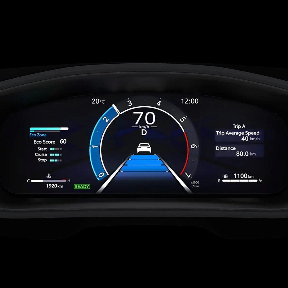 Cyfrowy zestaw wskaźników (12.3-calowy ekran LCD)