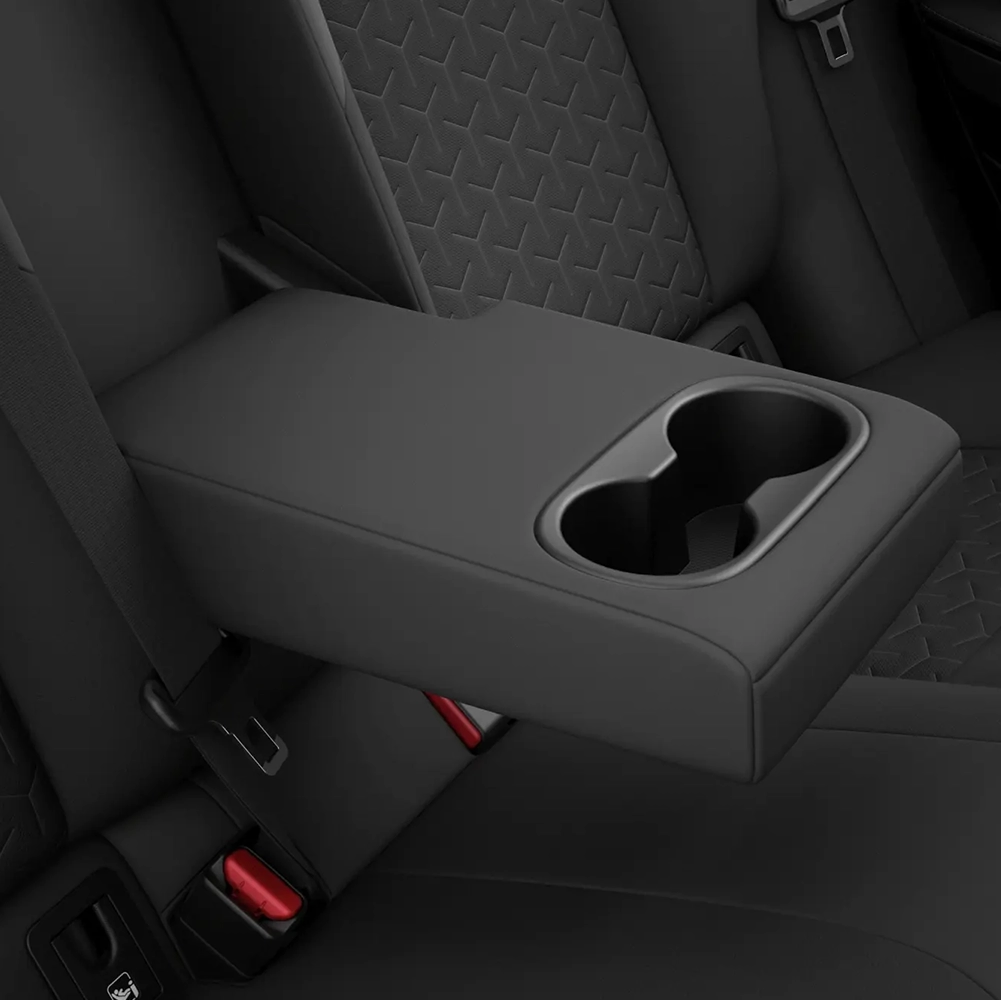 Tylny środkowy podłokietnik Uchwyt na napoje